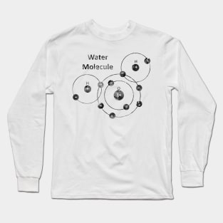 Water Molecule Long Sleeve T-Shirt